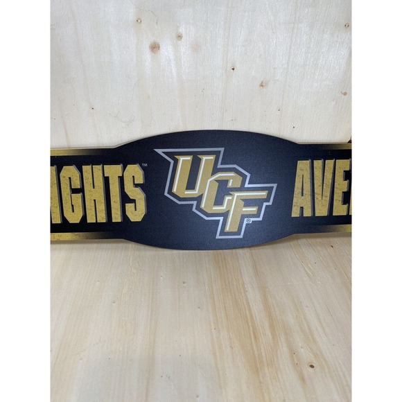 UCF University of Central Florida Knights 4.5" x‎ 17" Plastic Street Sign NCAA - Picture 2 of 5